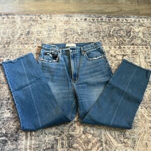 The ankle straight ultra high rise